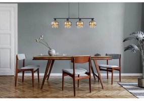 Globo 15839-4H - Csillár zsinóron CORRY 4xE27/9W/230V fekete