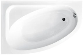 Besco Cornea sarokkád 150x100 cm baloldali fehér #WAC-150-NL