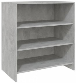 betonszürke szerelt fa tálalószekrény 70x40,5x75 cm