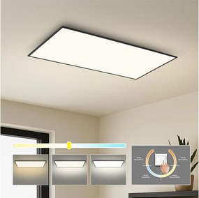 Brilagi - LED mennyezeti lámpa. SLIMFRAME LED/80W/230V 120x60 cm 3000/4000/6000K fekete