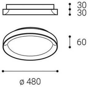 LED2 - LED Mennyezeti lámpa BELLA SLIM LED/38W/230V 3000/4000K fehér
