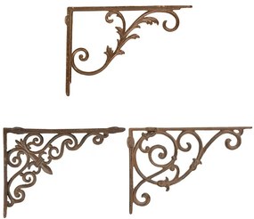 Klasszikus stílusú öntöttvas polctartó konzol, B