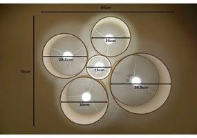 Duolla - Mennyezeti lámpa ROLLER PENTO 5xE27/60W/230V bézs
