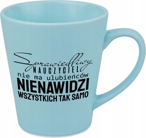 Latte bögre matt kék 300ml vicces kütyü ajándék tanárnak