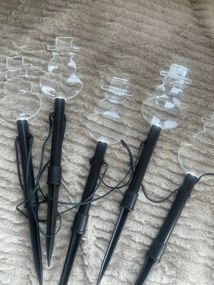 Kerti Låmpåk Hóember Dekoråció Hóember 5 db Led Hideg Fehér 25 cm