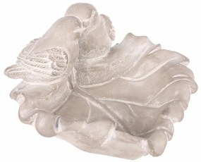 Beton madáretető Leaf, szürke , 21 x 17 x 9 cm