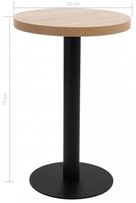 világosbarna MDF bisztróasztal 50 cm