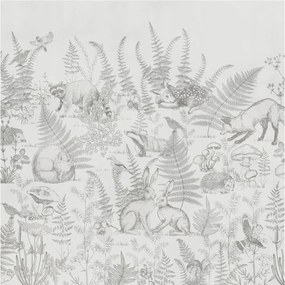 Flizelin tapéta Divatos 3D fali ragasztó Erdei állatok 250x250 Ragasztó
