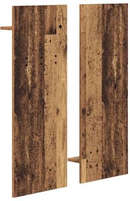 Fali Kabáthorog polcokkal Régi fa 70 x 10 x 90 cm Faanyag