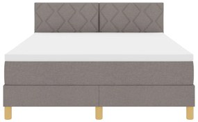 Box Spring Ágy Matraccal Topszínű 140x200 cm Szövet