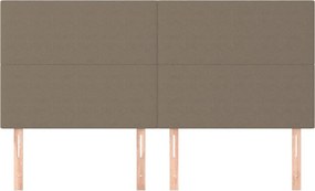 bézs színű szövet fejtámla 160 x 5 x 118/128 cm