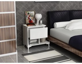 Éjjeli szekrény CAST 46,8x46,8 cm fehér