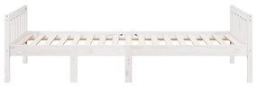 fehér tömör fenyőfa gyerekágy matrac nélkül 80 x 200 cm