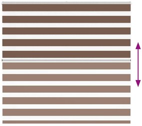 zebrafüggönnyel barna szövetszélesség 155,9 cm poliészter