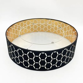 Mennyezeti lámpatest ULLE 2xE27/15W/230V átm. 45 cm fekete