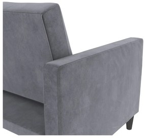 Szürke bársony kanapé 207 cm Celine – Støraa