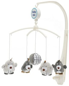Baby Mix Vakondok körhinta kiságy fölé, szürke