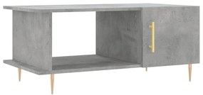Betonszürke szerelt fa dohányzóasztal 90 x 50 x 40 cm