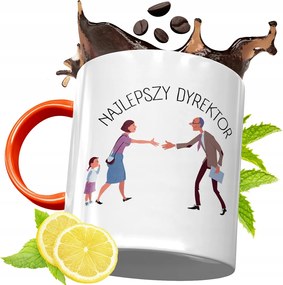 Narancssárga Bögre Igazgatónak Ajándék fényképes nyomtatással