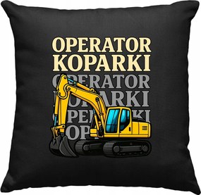 Kotrógép kezelő párna, fekete