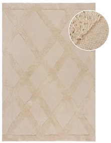 Bézs pamut szőnyeg 160x230 cm Tessa Diamond – Flair Rugs