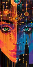 Poszter 50x100cm Digitális Psyche