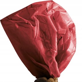 Nem szőtt szövet piros, W:150, S:500 cm növényvédelem a fagy ellen