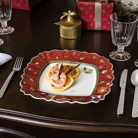 Négyszögletű lapostányér, piros, 28.5 x 28.5 cm, Toy's Delight kollekció - Villeroy & Boch