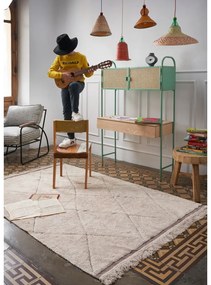 Krémszínű mosható kézi szövésű pamut szőnyeg 140x200 cm Bereber – Lorena Canals