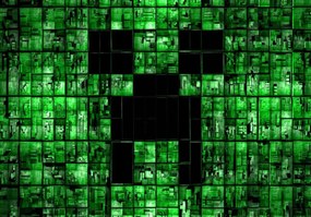 Poszter, Mojang, Minecraft, Creeer, Alex, Enderman, Zombie,