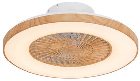 Mennyezeti ventilátor famintás 60cm LED-del, fényerőszabályzóval és távirányítóval - Climo