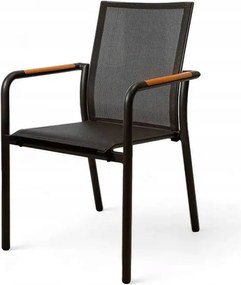 Soller kerti szék 65x55x88 Zumm teak antracit alumínium Homms