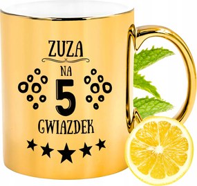 Prémium Arany Csillogó Bögre Zsuzsa Ajándék Nyomtatott Fotóval