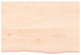 kezeletlen tömör tölgyfa fali polc 60x40x(2-4) cm