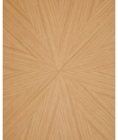 Étkezőasztal tölgyfa dekoros asztallappal 110x180 cm Naanim – Kave Home