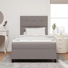 Box Spring Ágy Matraccal Taupe 120x200 cm Szövet