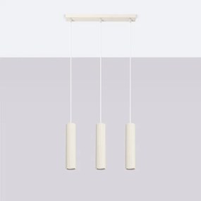 Sollux SL.1594 - Csillár zsinóron KARBON 3xGU10/10W/230V krémes