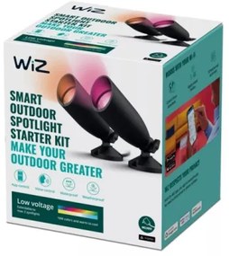 WiZ -KÉSZLET 2x LED RGBW Dimmelhető kültéri lámpa SPOT LED/10W/230V IP65 Wi-Fi