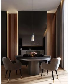 Globo 15907H - Csillár zsinóron FLORENTINA 1xE27/40W/230V átm. 12,5 cm fekete