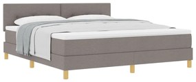 Box Spring Ágy Matraccal Topszínű 180x200 cm Textil