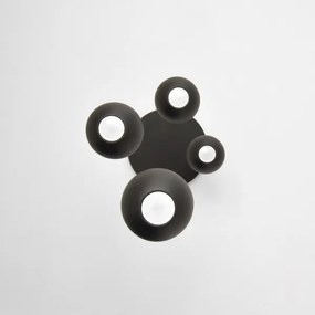 LED Csillár zsinóron MIDWAY 4xGU10/4,8W/230V fekete