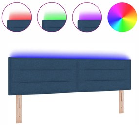 LED fejtámla vonal dizájn kék 80 cm szövet