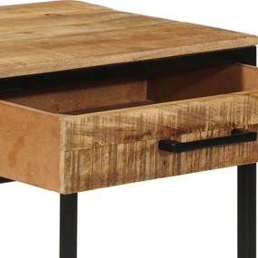 Fésülködő Asztal 100x40x75/120 cm Szilárd Fa Durva Mangó