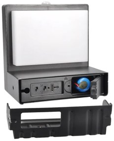 Solight WO7201 - LED napelemes falilámpa szenzorral PALERMO LED/5W/2000 mAh IP54