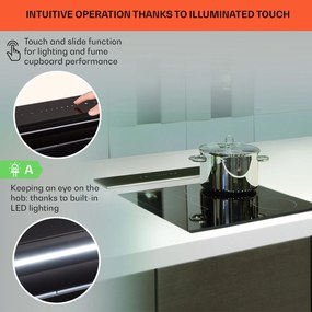 Klarstein Royal Flush Eco, páraelszívó, 60 cm, 576 m³/ó, A+