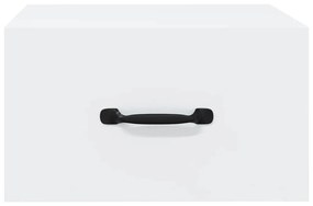 2 db fehér falra szerelhető éjjeliszekrény 35x35x20 cm