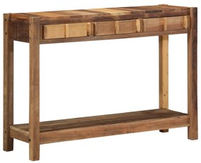 Konzolasztal 107x33x76 cm Tömör fa újrahasznosított