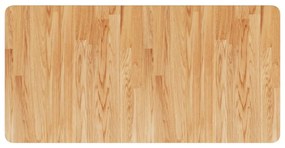 világosbarna kezelt tömör fa fürdőszobai pult 100x50x1,5 cm