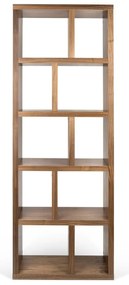 Natúr színű könyvespolc diófa dekorral 70x198 cm Berlin – TemaHome