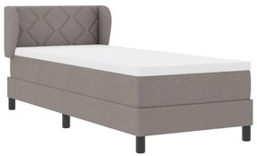 Boxspring Ágy Matrac 80x200 cm Taupe Szövet